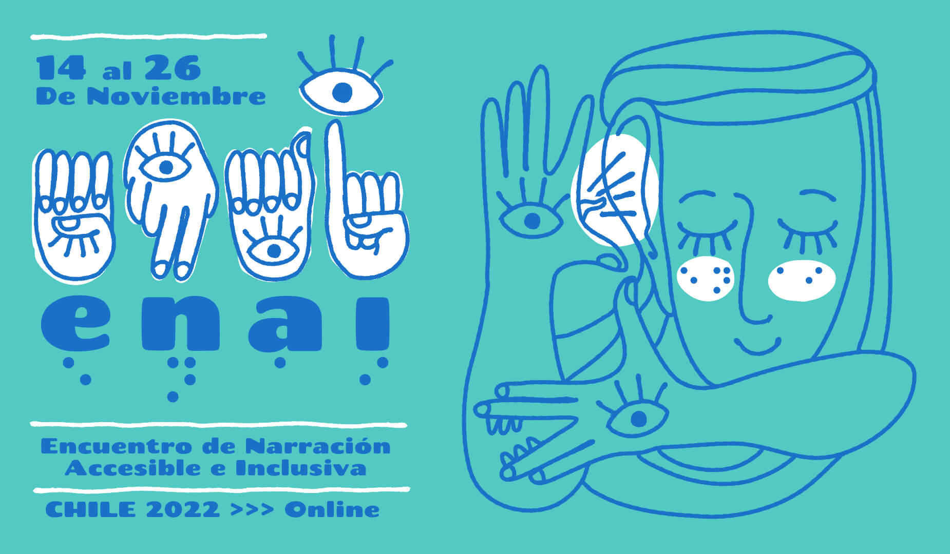 Primer Encuentro de Narración Accesible e Inclusiva se realizará en noviembre de forma virtual