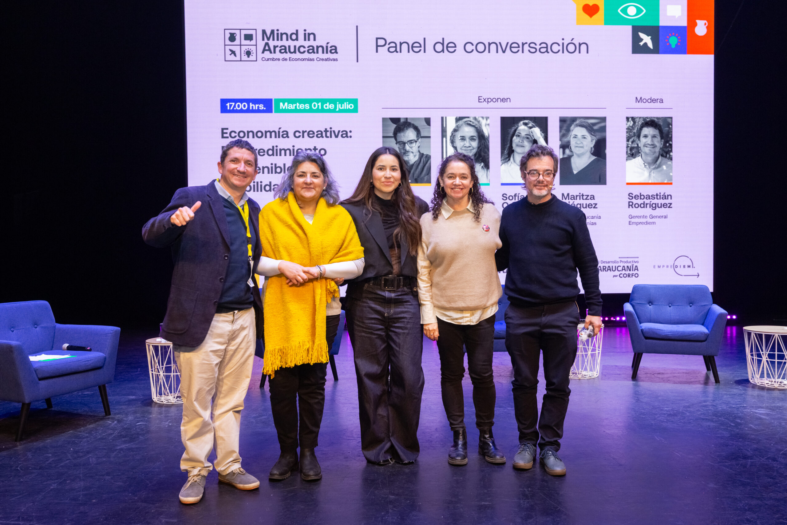 La Red Nacional de Territorios Creativos participó de panel de economía creativa en Mind in Araucanía
