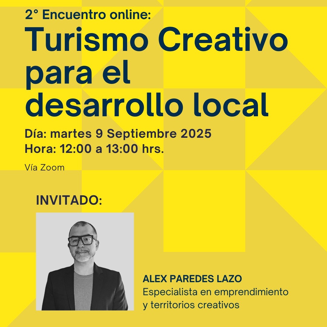 Turismo creativo para el desarrollo local: inscíbete en el 2do encuentro online 2025