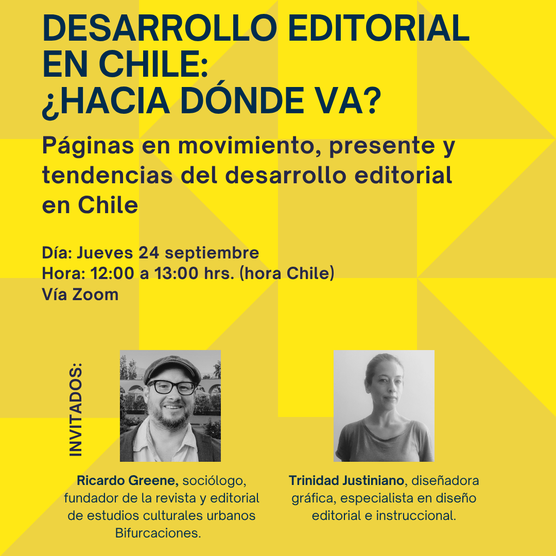 Inscripciones abiertas: encuentro online sobre Desarrollo Editorial en Chile