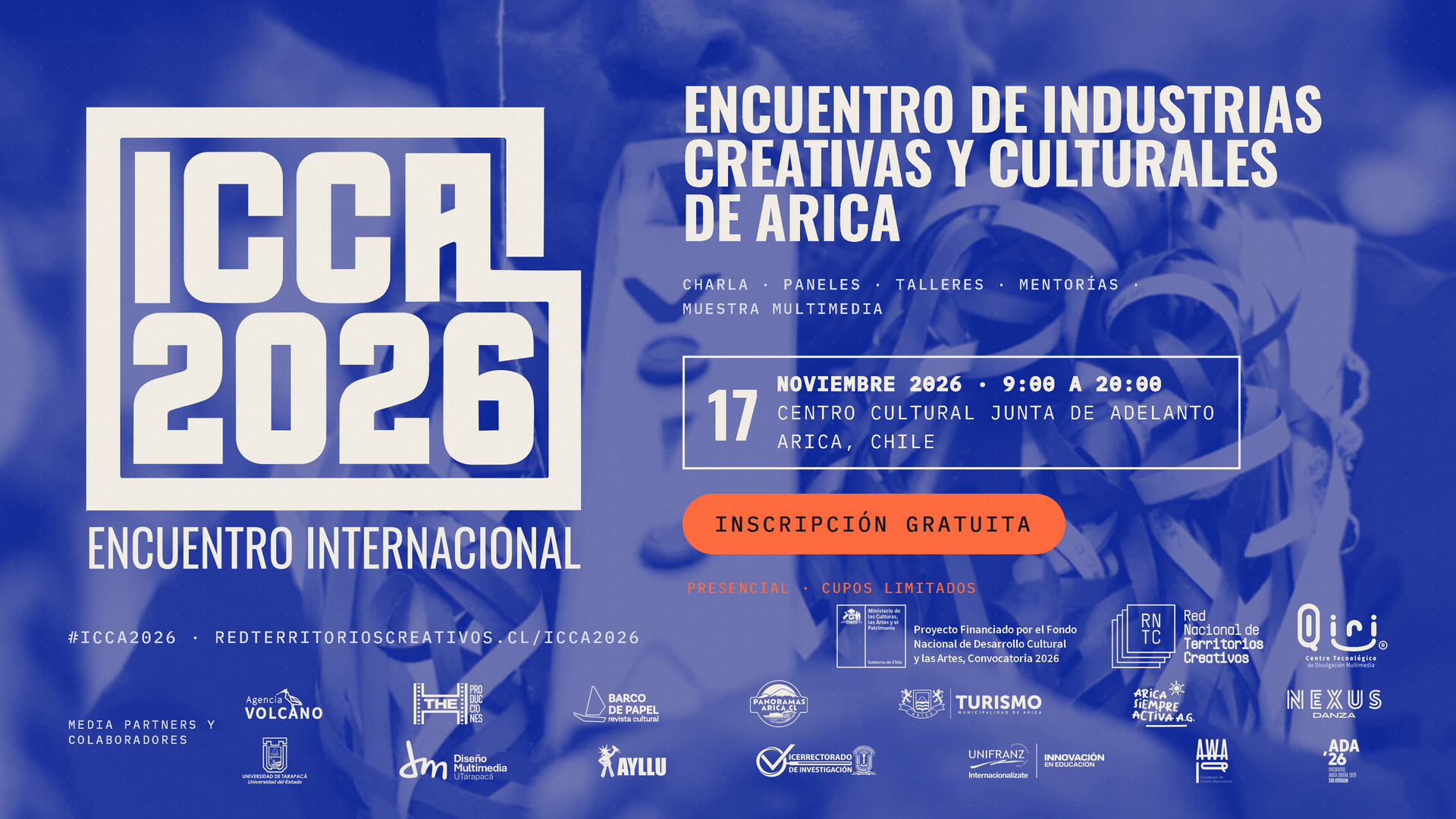 Ya viene ICCA: Encuentro internacional de Industrias Creativas y Culturales de Arica